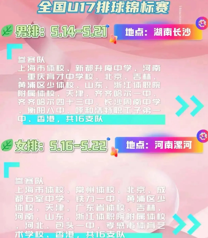 真人百家乐游戏官网-上海两支U17女排出战全国锦标赛，10后新星扎堆，后备力量亮眼|上海女排|青训|杨婕|选手|人才_新浪体育_新浪新闻